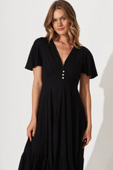 Black Nevada Maxi Gown